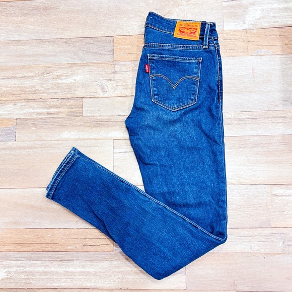 LEVI'S 711 Blue skinny jeans - Picture 1 of 10